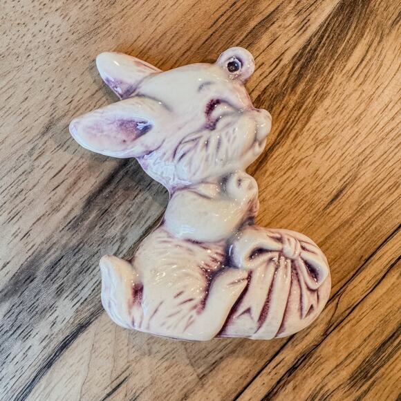 Pair of Vintage Ceramic Bunny and Chicks Easter/Spring Decor/Ornaments - Picture 6 of 8